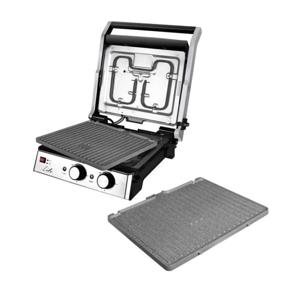 Tostiera Gkriliera 2000w 221 0057 Apospomenes Plakes Inox 4 (1)