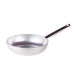 Deep Aluminum Frying Pan 24x6.5cm ALMA111B24 "Made In Italy" Inox Handle