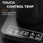 Βραστήρας Brewing 1Lt Μαύρος Ανοξείδωτος 1200W Ρυθμιζόμενης Θερμοκρασίας THE BARSTARDS - Image 3