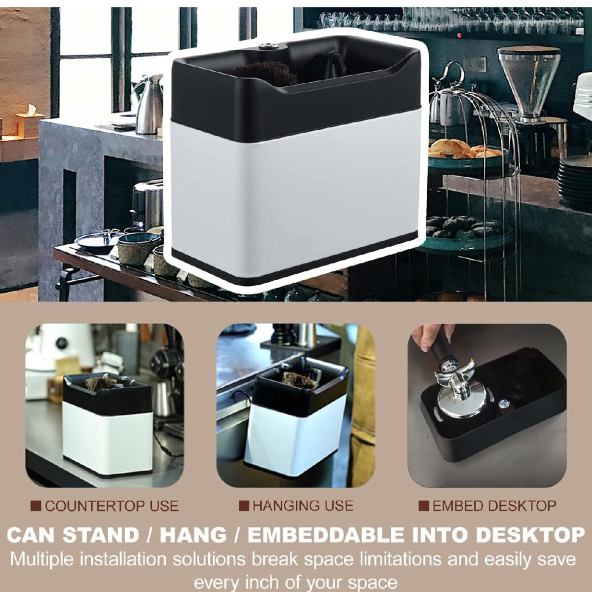 Automatic Cleaning Device for Corks 2 Heads 51-58mm Black THE BARSTARDS - Image 2