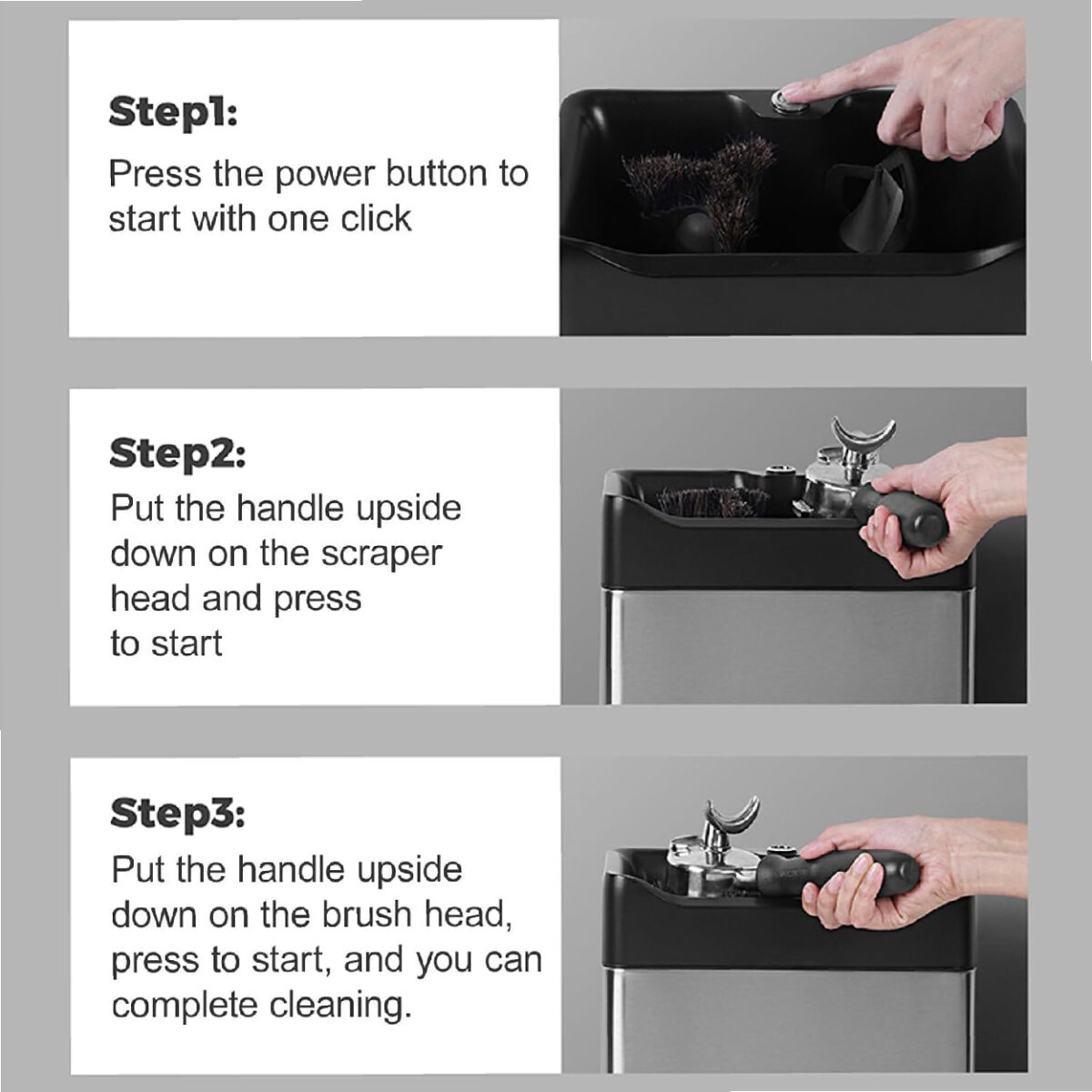 Automatic Cleaning Device for Corks 2 Heads 51-58mm Black THE BARSTARDS - Image 3