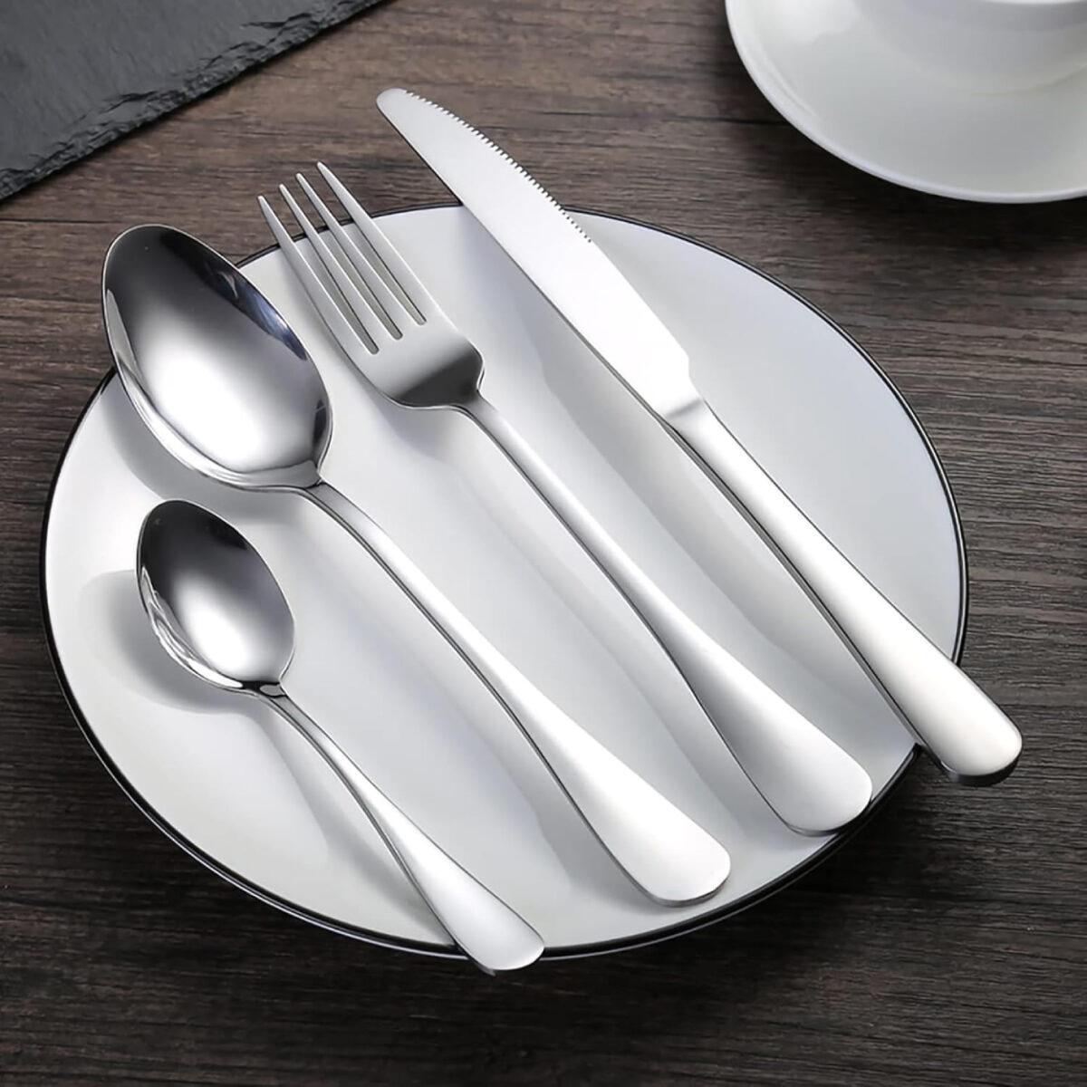 Dessert Spoon 18/0 Yuk-Onass 3mm - Image 2