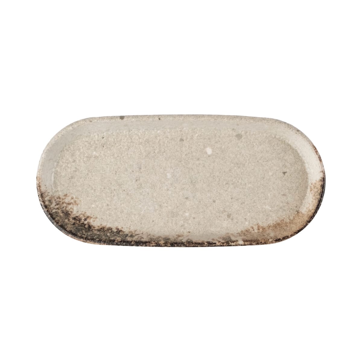 piatela-oval-porselanis-20x10cm-rustiground-kutahya Πιατέλα Οβάλ Πορσελάνης 20x10cm Rustiground Kutahya - Image 1