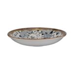 Deep Porcelain Plate 21cm Fleur Amber Kutahya